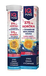 IQ MAG HORČÍK 375 mg + Vitamín B6 šumivé tablety s pomarančovou príchuťou 20 ks