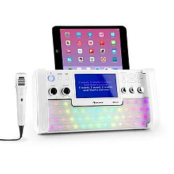 Auna DiscoFever, biely, bluetooth karaoke systém, LED, 7